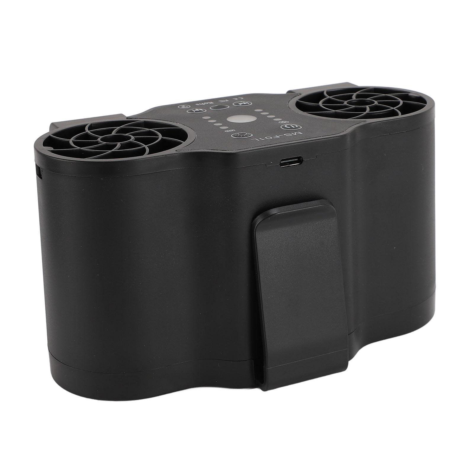 

Портативный поясной вентилятор, мощный воздушный поток, 4 скорости, носимый вентилятор, USB-зарядка, Bluetooth, движение вперед и назад