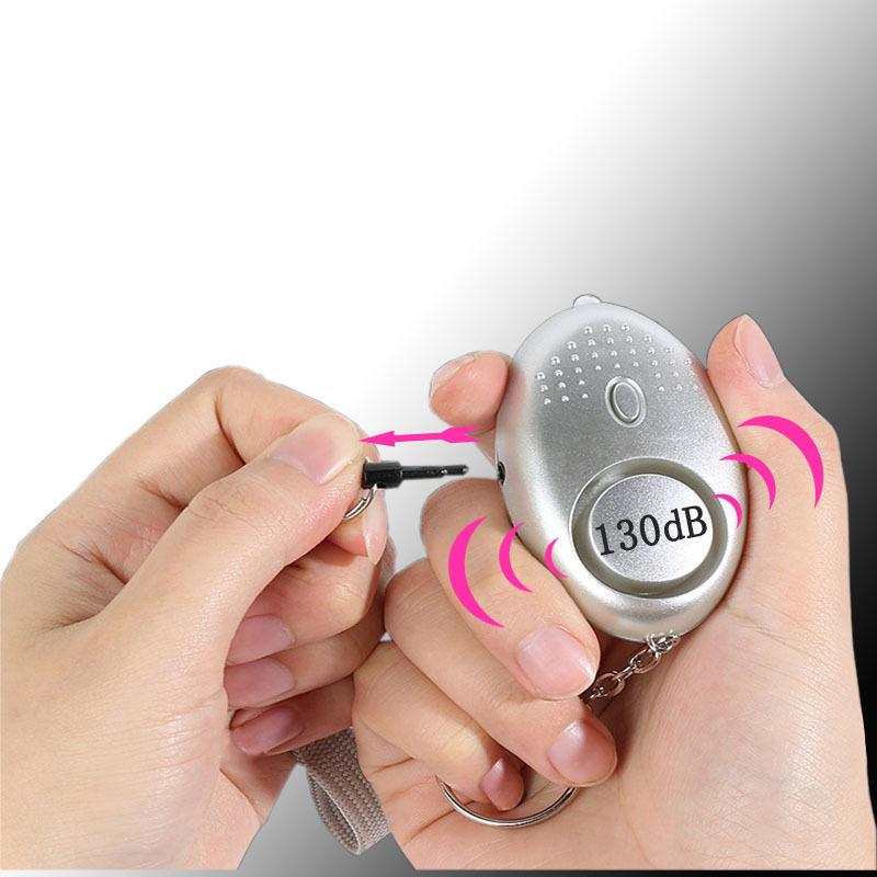 130dB Self Defense Alarm Anti-wolf Girl Child Women Security Protect Alert Personal Safety Scream Loud Emergency Alarm Keychain 3