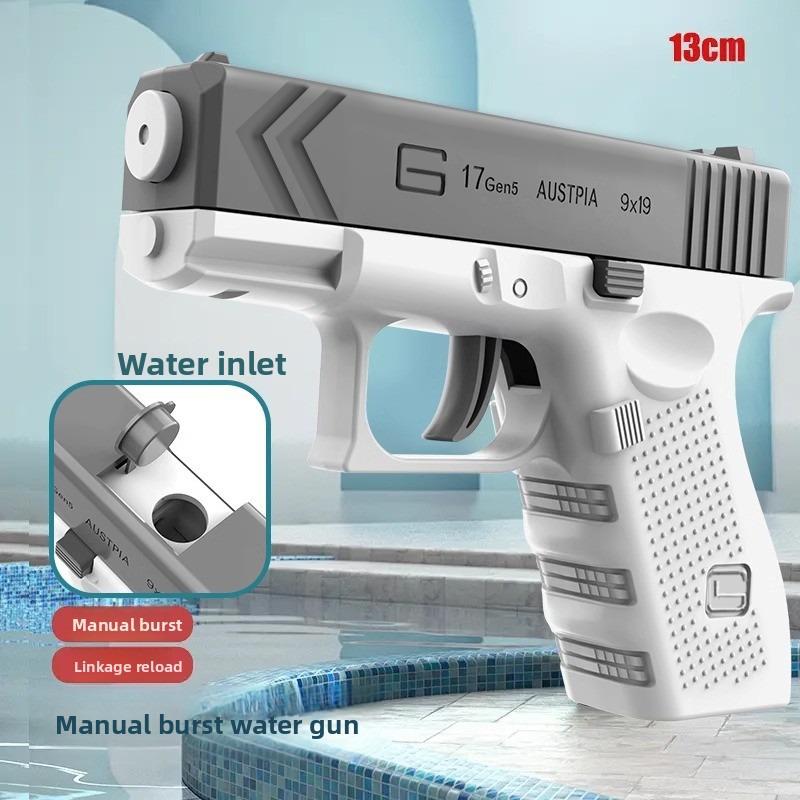 Summer Pool Electric Water Gun Rechargeable Automatic & Manual Spray Gun Capacity Range Up To 32 FT Range for Adults & Kids