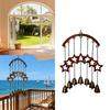 Heart Wall Decoration Hanging Western Five Pointed Star Decoration Metal Star Witch Chime Indoor Outdoor Decoration Hanging