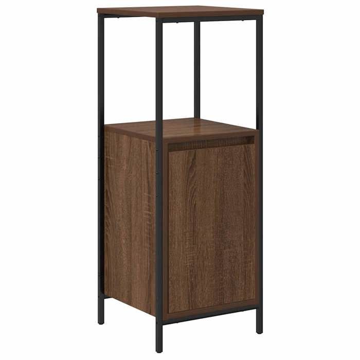VidaXL Meuble de salle de bain avec étagères chêne marron 36x35x95 cm, armoire de rangement de salle de bain, armoire de 861916