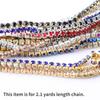 2.1 Yards DIY Bling Crystal Rhinestone Chain Trim Sewing Crafts Decoration Trim