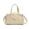 Minimalist Pu Heart Handbag For Daily Casual Wear With Zipper Closure