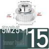 5M25T Quick-Lock Aluminum Timing Pulley with 25 Teeth
