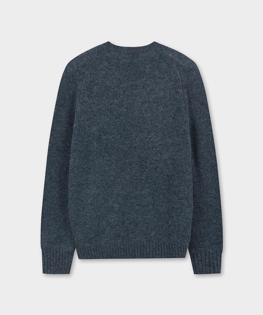 BROOKS BROTHERS Lambswool Logo Sweater (Navy) (Bbwrmf9628Qew)