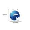 50PCS Indecent Blue Bean Alien Stickers Cartoon Big Face Laptop Cell Phone Luggage Decoration Waterproof Stickers