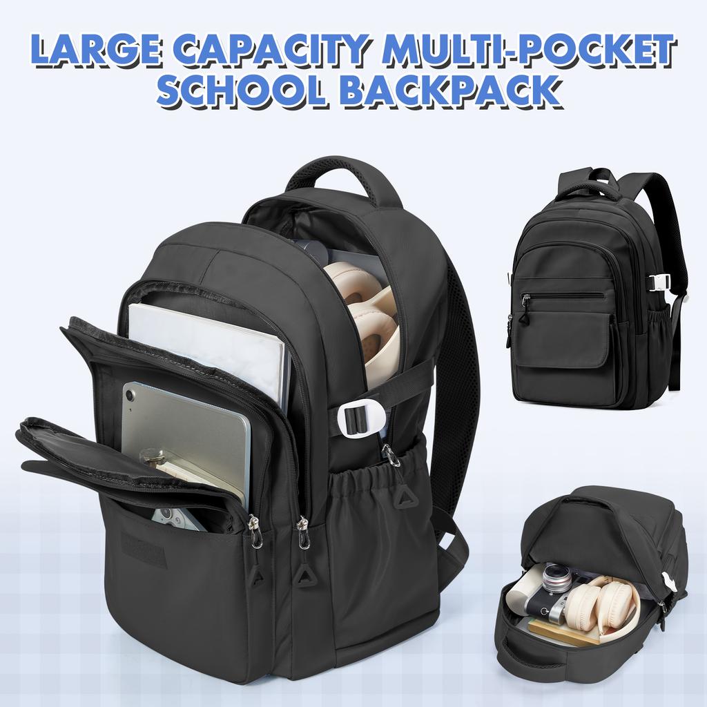 Mochila Estética para Mujer Mochila Escolar para Niño Niña, Mochila Universitaria con Múltiples Compartimentos para Portátil, Mochila Casual de Viaje