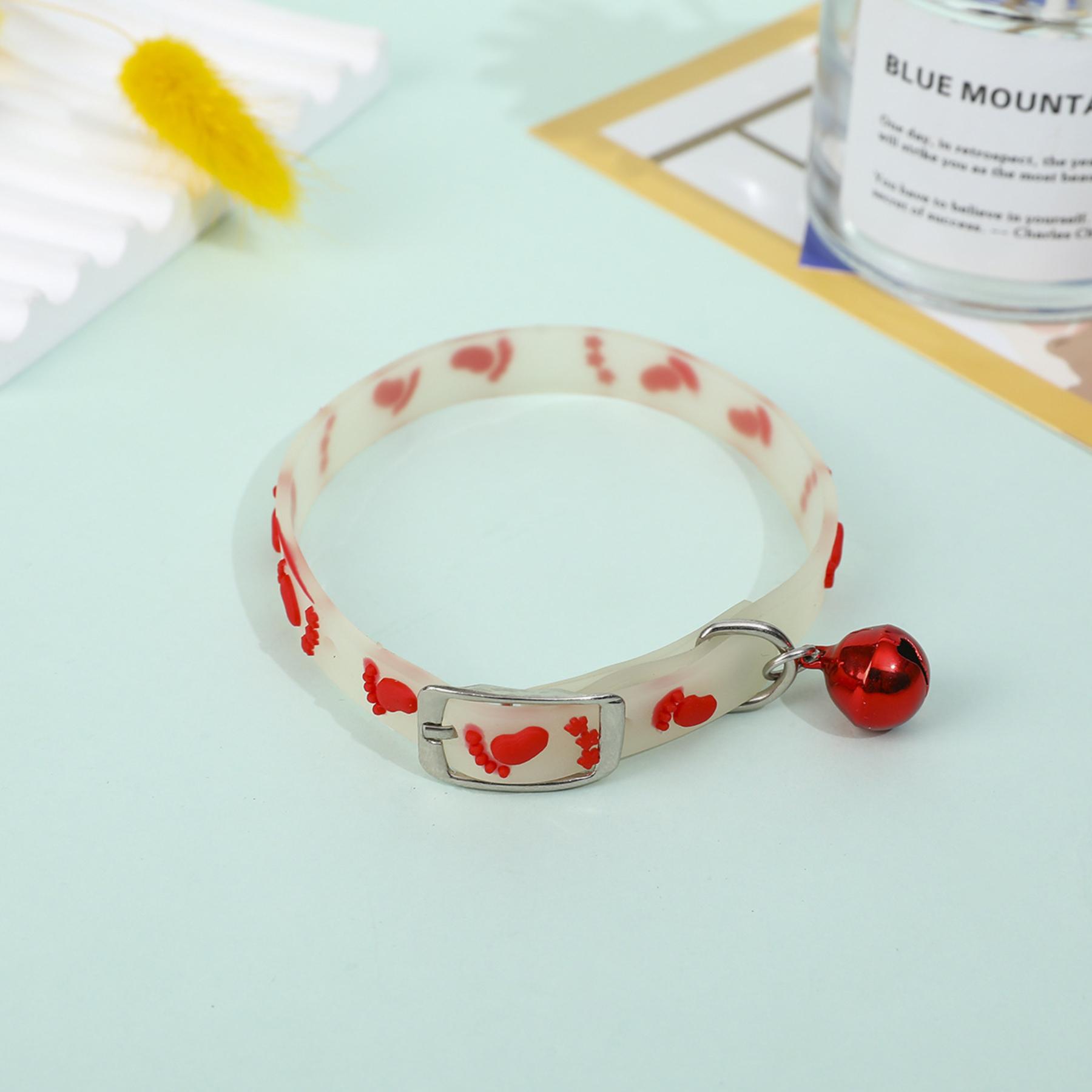 

Silicone Collar For Cats And Dogs, Glow-in-the-dark Collar For Nighttime Outings And To Prevent Loss. One Size