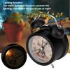Mini Metal Digital Alarm Clock Mute with Lights Twinkling Bell for Bedroom Student