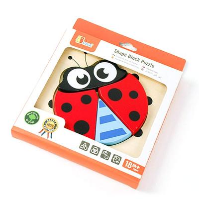 VIGA Baby Puzzle Biedronka, 1, 4 sztuki, Korea Najlepsze puzzle dla małych dzieci