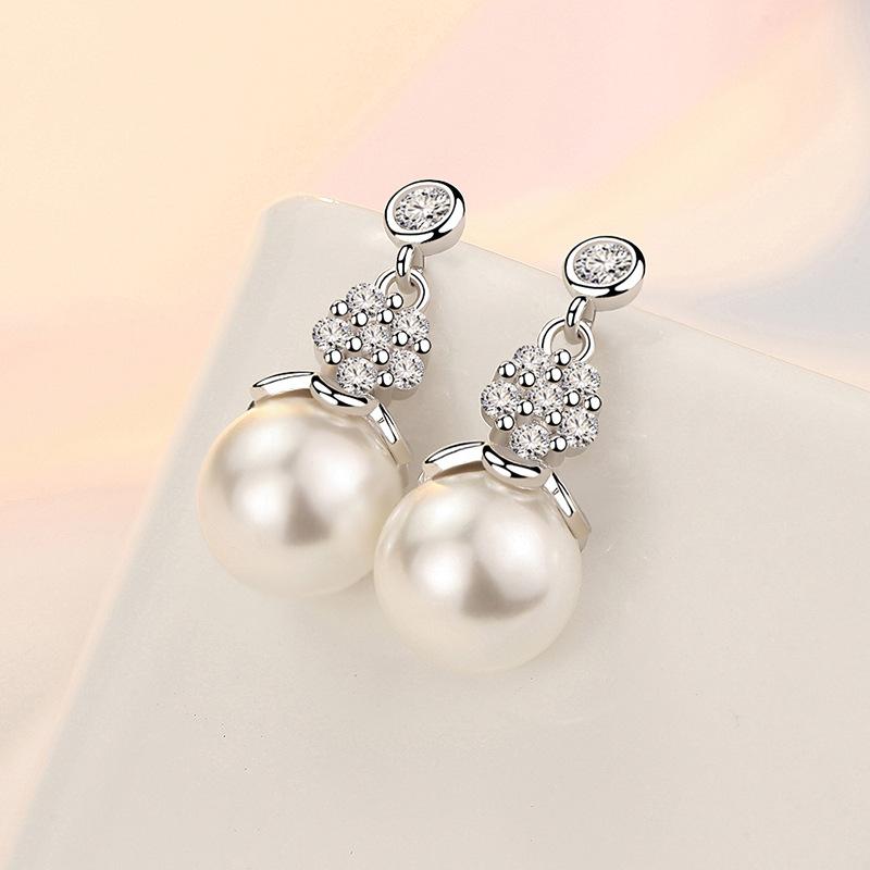 Lindon Kolczyki ze stopu miedzi z cyrkoniami Kolczyki wiszące dla kobiet Prezenty weselne