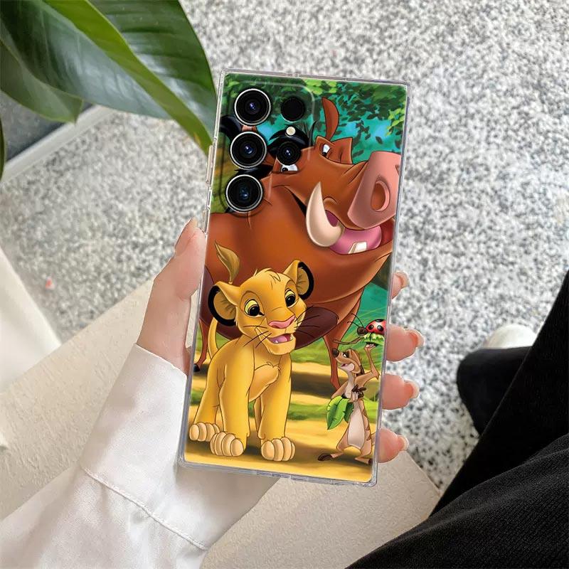 The Lion King Disney Transparent Case For Samsung Galaxy S26 S25 Ultra S24 S22 S26 Plus S20 S23 S21 S25 FE S24 5G Clear Cover