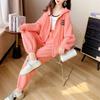 Sportliches zweiteiliges Anzug für Damen im Frühling und Herbst Koreanischer Stil Locker Mode Sweatshirt Jacke Lässiger Cardigan für Studenten