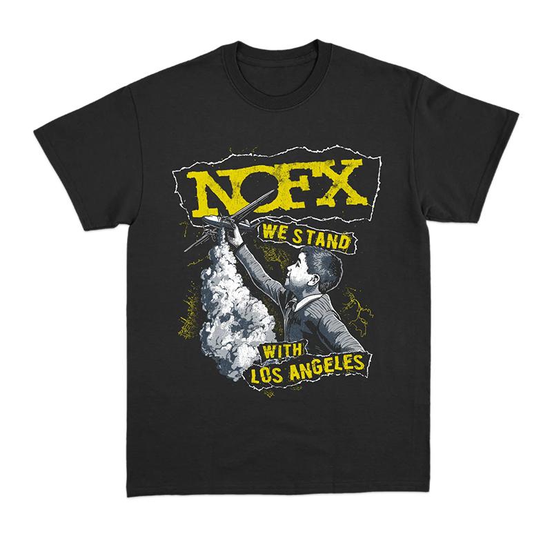 

New Summer Collection NOFX Punk Band Album Looseprinted Mens and Womens Americanstyle Shortsleeved Tshirts 4XL