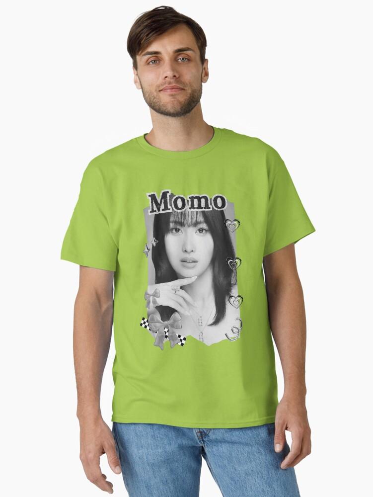 TWICE Momo Kpop Girl Group K-music South Korean Girl Group Black and White Collage Digital Art Portrait Classic T-Shirt