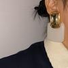 And Unique Earrings, European and American Style, Exaggerated Black and White Square Design, Visual Impact Large Earrings, Ear Accessories, Ear Clips