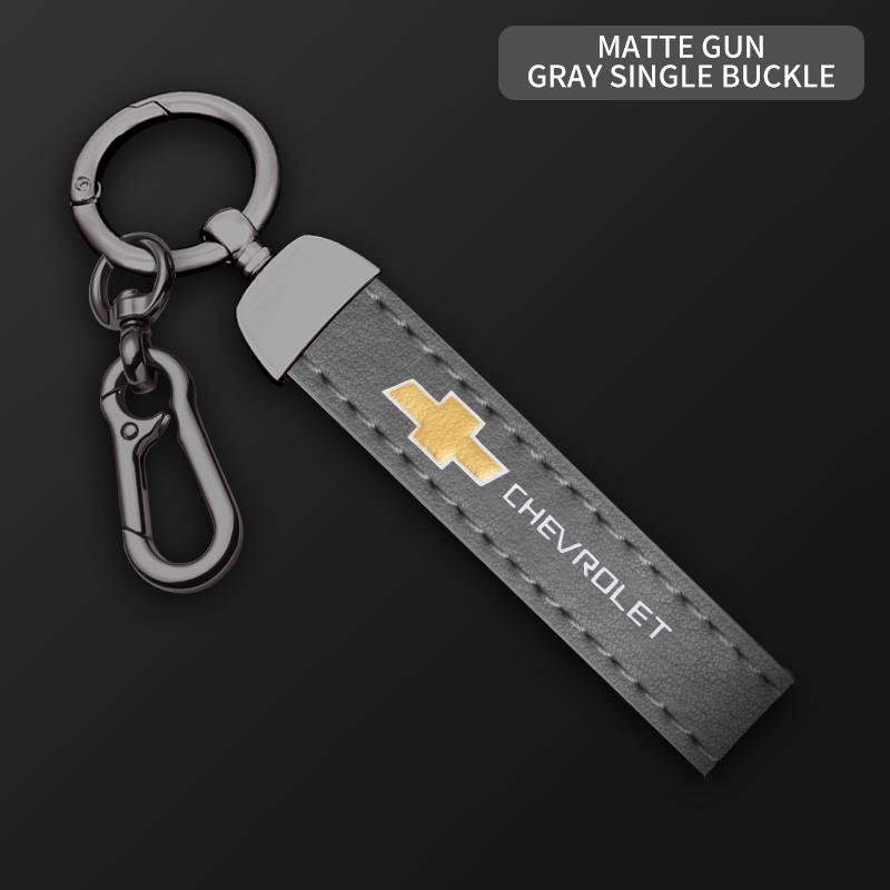 Multiple Colors Luxury Car KeyChain Genuine Leather Key Chain For Chevrolet Cruze Spark Captiva Suburban Camaro Malibu Silverado