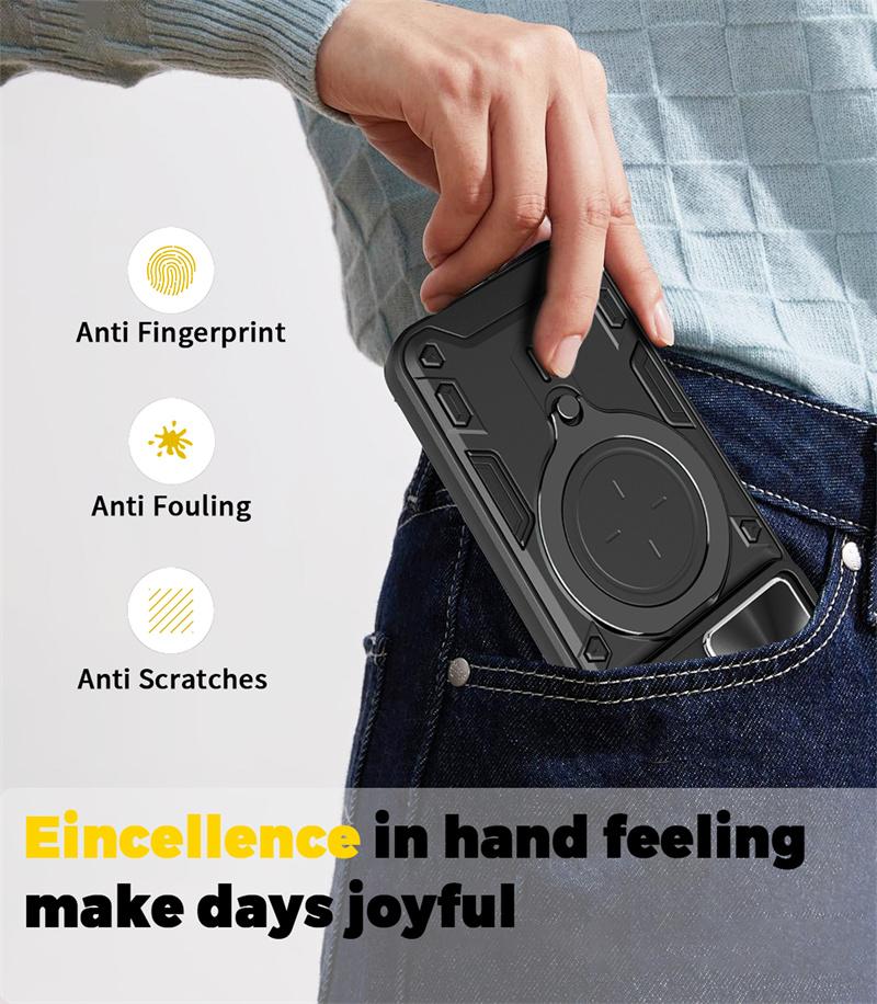 For OPPO Reno 15 F FS 5G Slide Camera Protection Armor Phone Case For OPPO Reno 15 Pro Max Car Magnetic Holder Metal Ring Cover