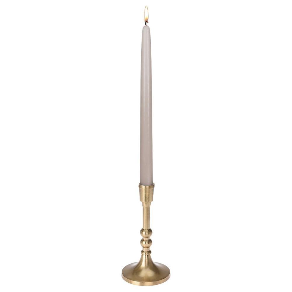 Gold Aluminum Taper Candle Holder 17.5cm