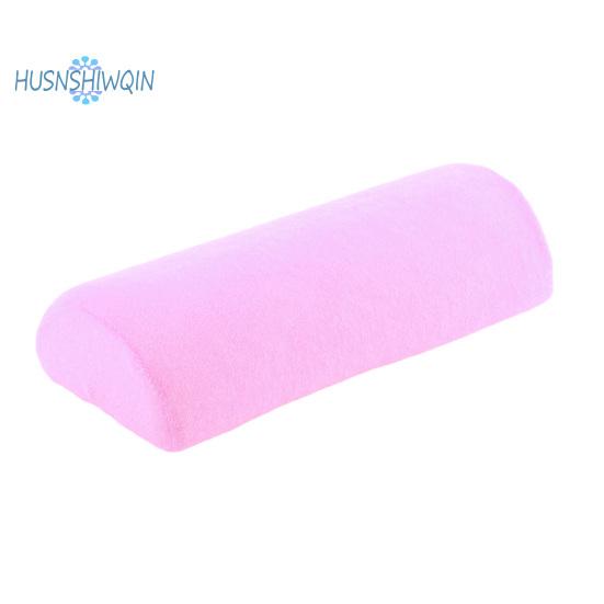

Мягкая подушка для рук из губки для маникюра для ногтей - портативная, съемная, легко чистится, профессиональное использование фиолетовый