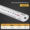 Exclusive Stainless Steel Straight Ruler with Positioning Block and Scribing Limiter - 15/20/30/40cm for Woodworking