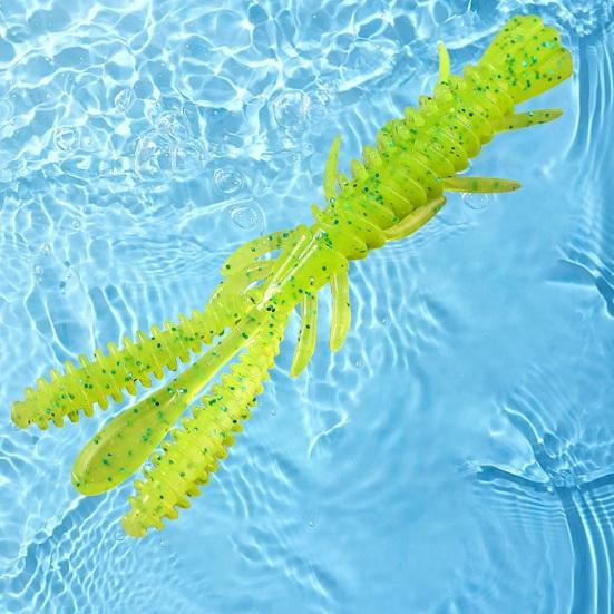 10 pièces 7cm/2.45g Leurre de pêche Bonne flexibilité Haute élasticité Conception de simulation Couleur vive