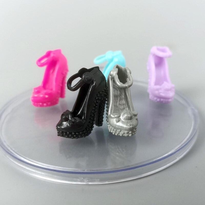 5pair/lot Mix Color Random High Heels Sandals Boots Doll Shoes for Barbie Shoes for 1/6 BJD Dolls 11.5" Accessories Girl Kid Toy