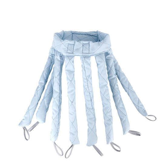 

Повязка на голову для завивки волос, не вызывает раздражения, экономит труд во время сна B синий