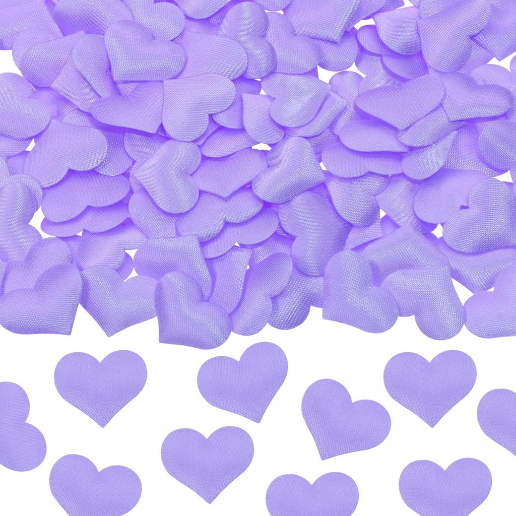 ONLYKXY 200Pcs Sponge Confetti Flower Decor Heart Shape Petals Table Wedding Decoration Glitter Scatter for Wedding Party Valentine's Day Scatter