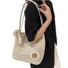 Women Casual Summer Handbag Aesthetic Design Large Capacity Woven Shoulder Bags Ideal Gift for Yourself Female Friends