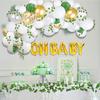 KINOKINO Baby Shower Decorations Confetti Balloon Arch Green Garland
