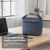 Square Insulated Lunch Bag Thermal with Front Pocket