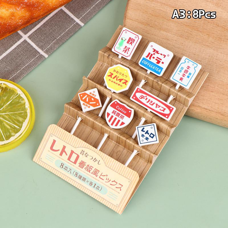 Halloween Salad Fork Pumpkin Shaped Appetizer Toothpick Cocktail Tasting Fork Cake Decoration Bento Box Accessories