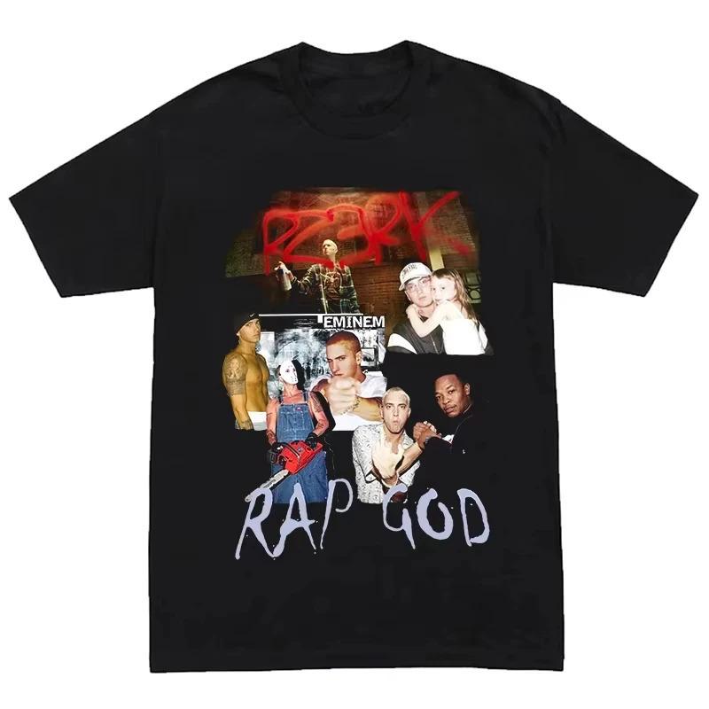 Eminem Hip Hop 8mile American Larga Corta S Streetwear Cotone Maglietta Gioventù Estate Primavera Autunno Stampa Casuale Girocollo