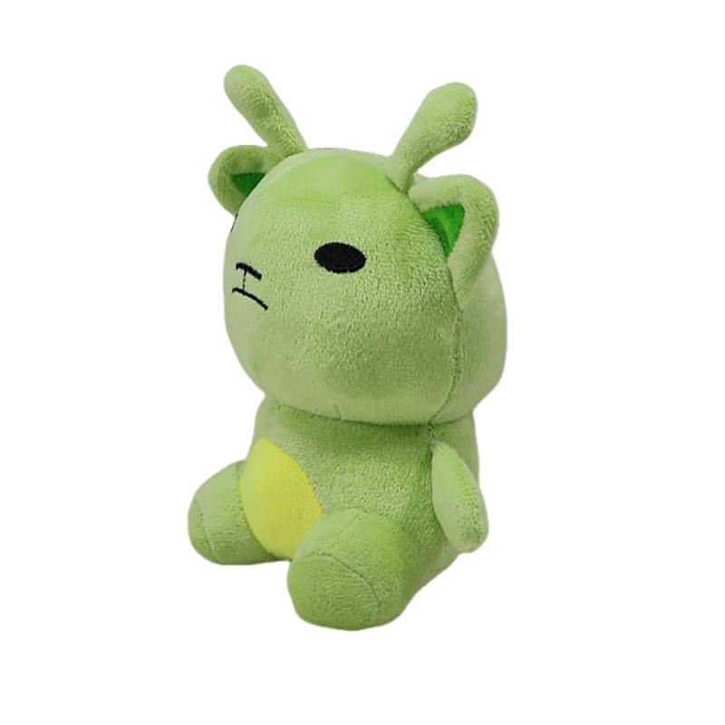 Kawaii Bogur Alien Cat Plush Toys Animal Green Alien Cats Soft Stuffed Plushie Doll for Kids Fans Collection Gift