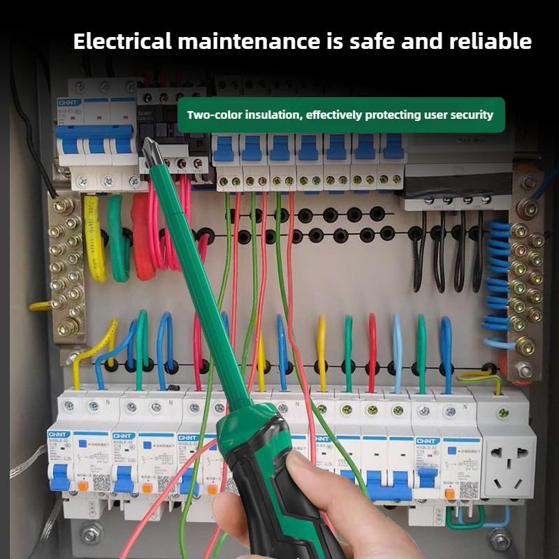 1 PC Insulated Screwdriver Slotted Phillips Nut Driver Magnetic Screw Key Bits Electrician's Professional Maintenance Hand Tool