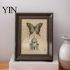 Vintage Style Picture Frame 5/6/7/8/10-inch A4 Photo with Acrylic Front, Display Holder Decorative for Tabletop, Family Decoration Home Office