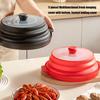 Adjustable Microwave Splash Guards With Nonslip Handle Foldable Design Dishwasher Safe For Heating Vegetables Fruits And Meals