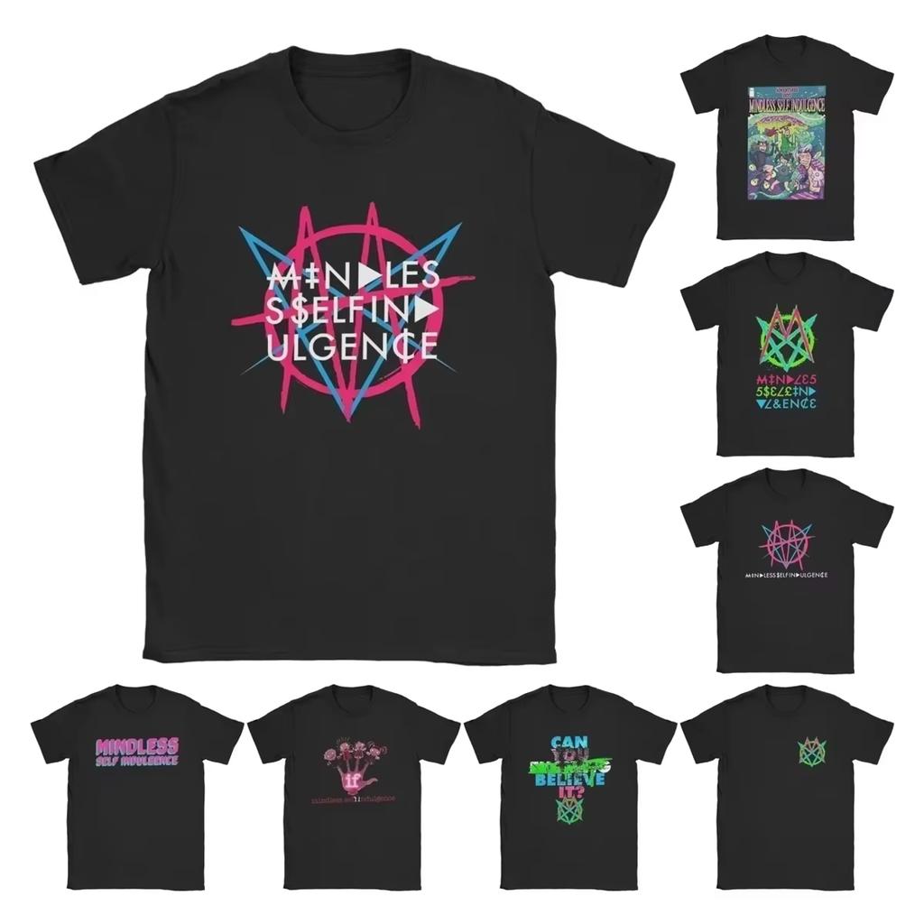 Msi Punk Band Music Mindless Self Indulgence Idol Band Tshirt Cotton Graphic Tee Unisexs and Womens T Shirt Summer Streetwear