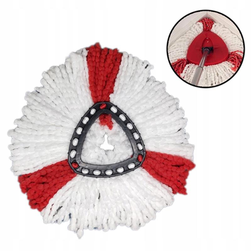 Rosfix Obrotowy Wkład do Mopa 38 cm – Mikrofibra | Zestaw 3 Sztuk | Pasuje do Vileda i Easy Wring and Clean