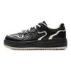 Li Ning Cheese Slip Resistant Cushioning Abrasion Resistant Lightweight Low Top Skateboard Shoes Women's Black AGCV098-4
