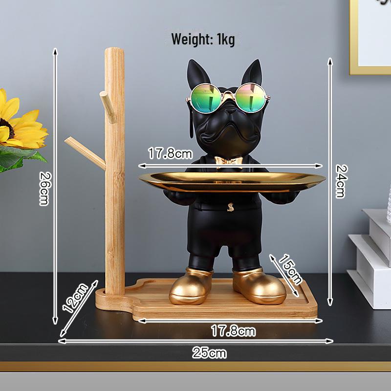 Luxury Dog Tray Ornament for Living Room TV Cabinet – Elegant Home Décor & Creative Storage, Perfect Housewarming Gift