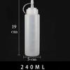 ZISIZ Large Capacity Transparent Silicone Oil Bottle