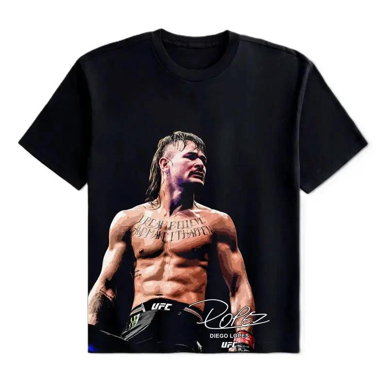 Футболка UFC MMA с Диего Лопесом, Спортивная футболка UFC Чемпионы, Графическая футболка S