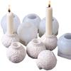 3D Christmas Ball Candlestick Silicone Mold DIY Embossed Lantern Snowflake Flower Candle Holder Plaster Resin Craft Making Molds