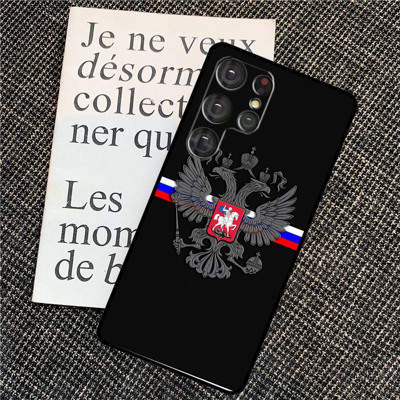 Russian Flag Case For Samsung Galaxy S25 Ultra S20 S21 S22 S23 S24 Ultra S9 S10 Plus S24 FE Back Cover