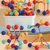 3D Geometrische Verformbare Bausteine Kinder Pädagogisches Spielzeug Große Partikel Schnurperlen Räumliches Denken Montage