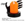 Led Ghost Hand Candle Halloween Light, LED Skeleton Decoration with Flickering Decorative Horror Prop Flame, Spooky Tabletop Decor for Party