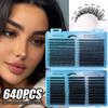 640 Tufts Of D-Curve Single Tufts Of False Eyelashes 30D100Ddiy Segmented Grafting To Extend Natural Dense Hair