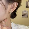 Two-Way Matte Hollow Round Ball Earrings - Retro Light Luxury Studs with Unique Design and Exquisite Small Ear Jewelry.